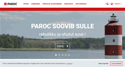 Desktop Screenshot of paroc.ee