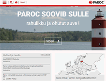 Tablet Screenshot of paroc.ee