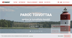 Desktop Screenshot of paroc.fi
