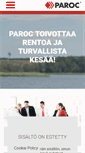 Mobile Screenshot of paroc.fi