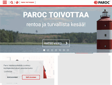 Tablet Screenshot of paroc.fi