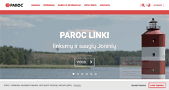 Desktop Screenshot of paroc.lt