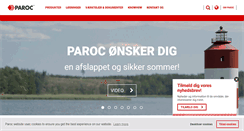 Desktop Screenshot of paroc.dk