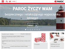 Tablet Screenshot of paroc.pl