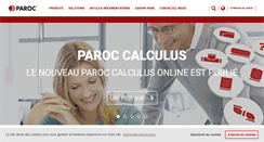 Desktop Screenshot of paroc.fr